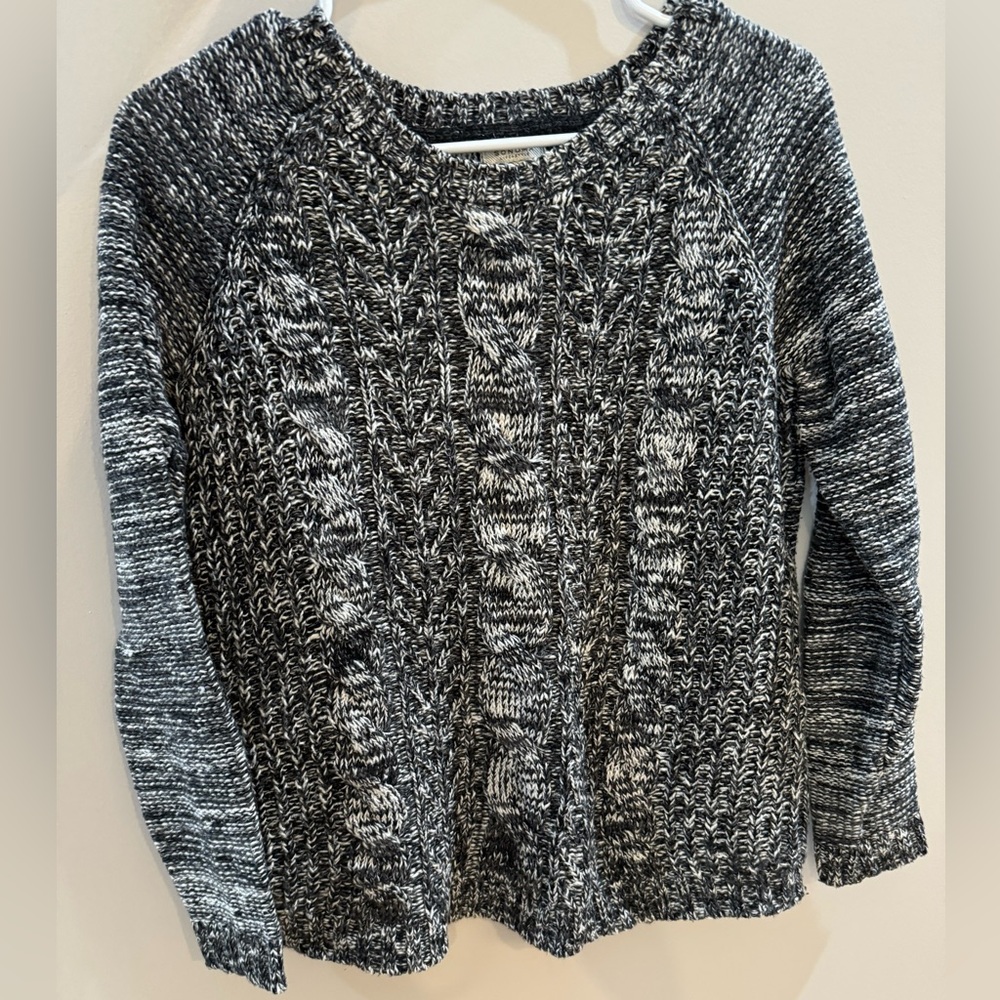 Black & White Knit Sweater
